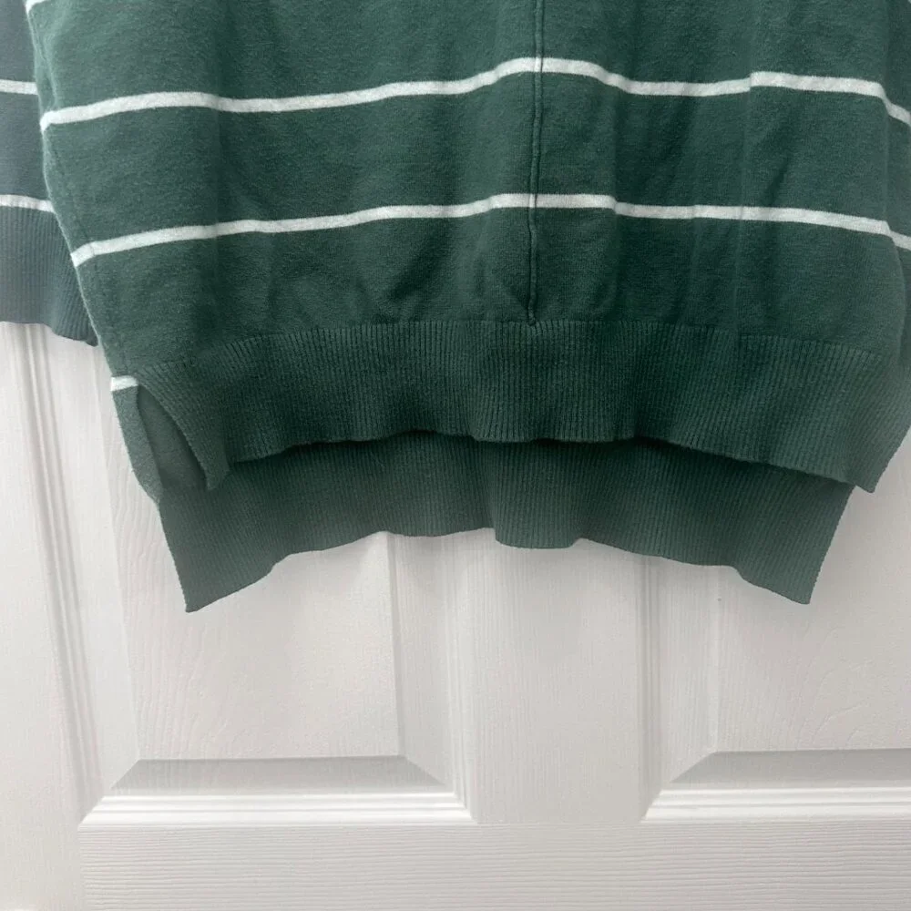 Green Cents of Style Emmy Striped Pullover Sweater Size L/XL
